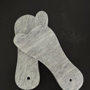 Vintage soapstone boot warmer